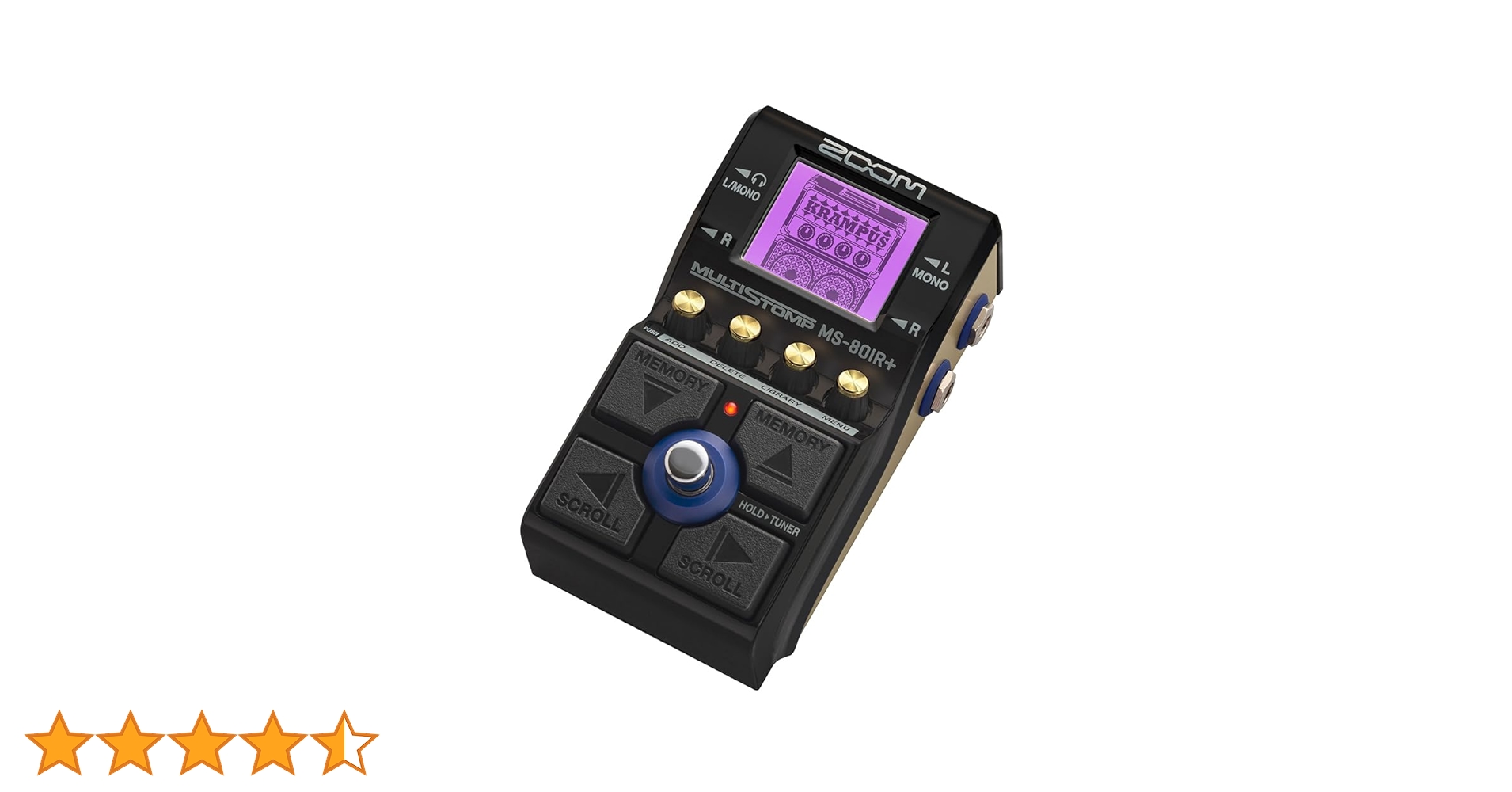 Amazon.co.jp: ZOOM MS-80IR Plus マルチストンプペダル ブラック 軽量